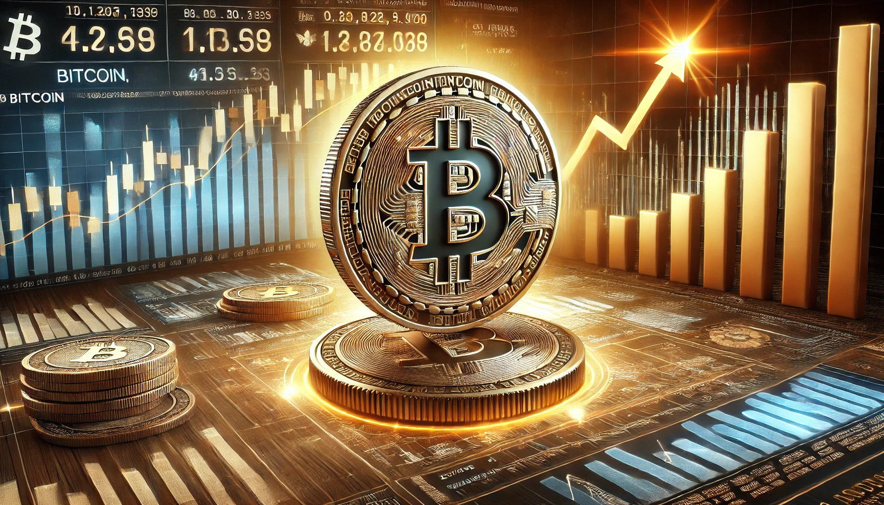 "صورة توضح حاجز 90,000 دولار النفسي للبيتكوين مع رسوم بيانية تعكس الزخم الإيجابي في الأسواق."